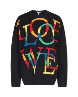 Wool Anagram Crewneck Sweater