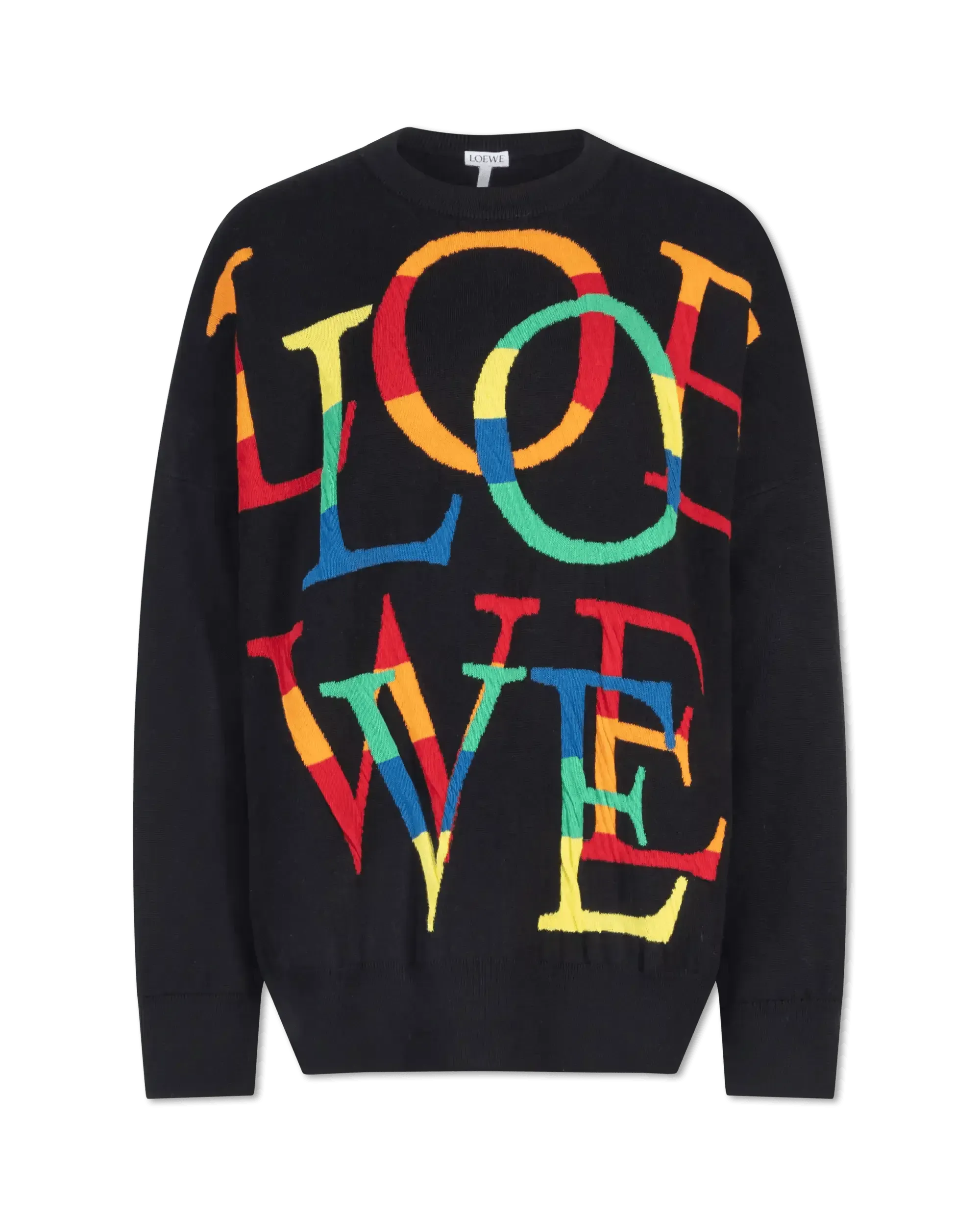 Wool Anagram Crewneck Sweater