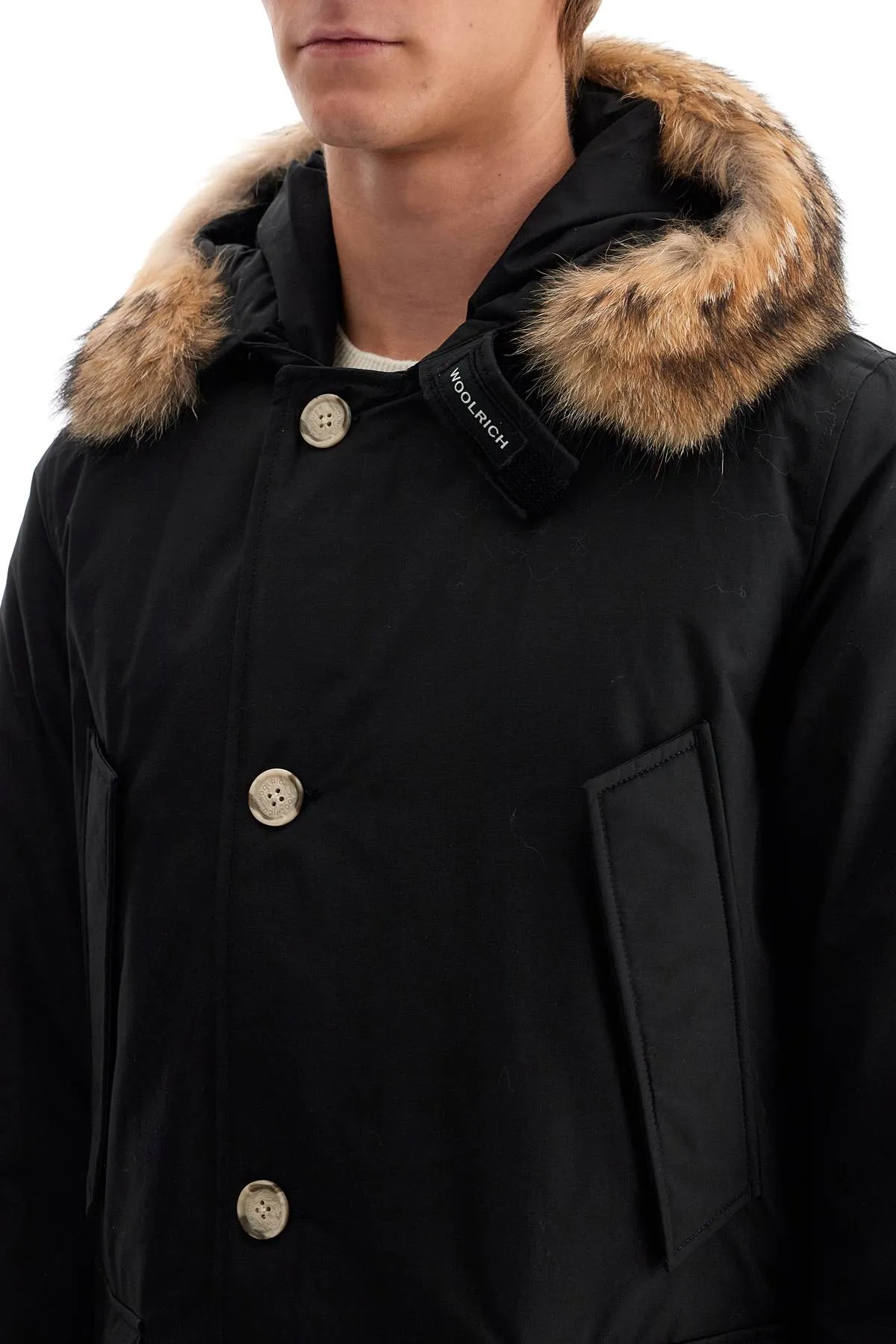 WOOLRICH Parka Arctic In Ramar Cloth Con Pelliccia